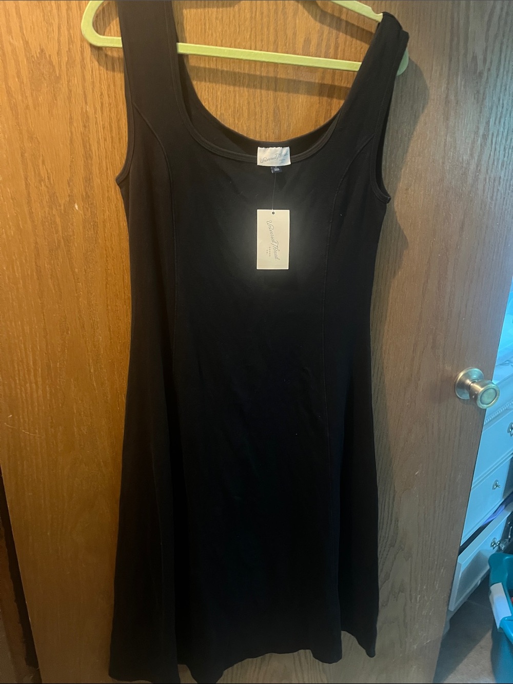 Universal Thread Black Sleeveless Scoop Neck Maxi Dress